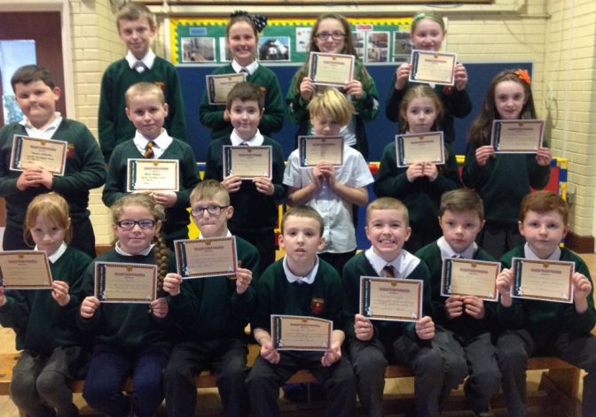 Certificate winners 26 January 2015  